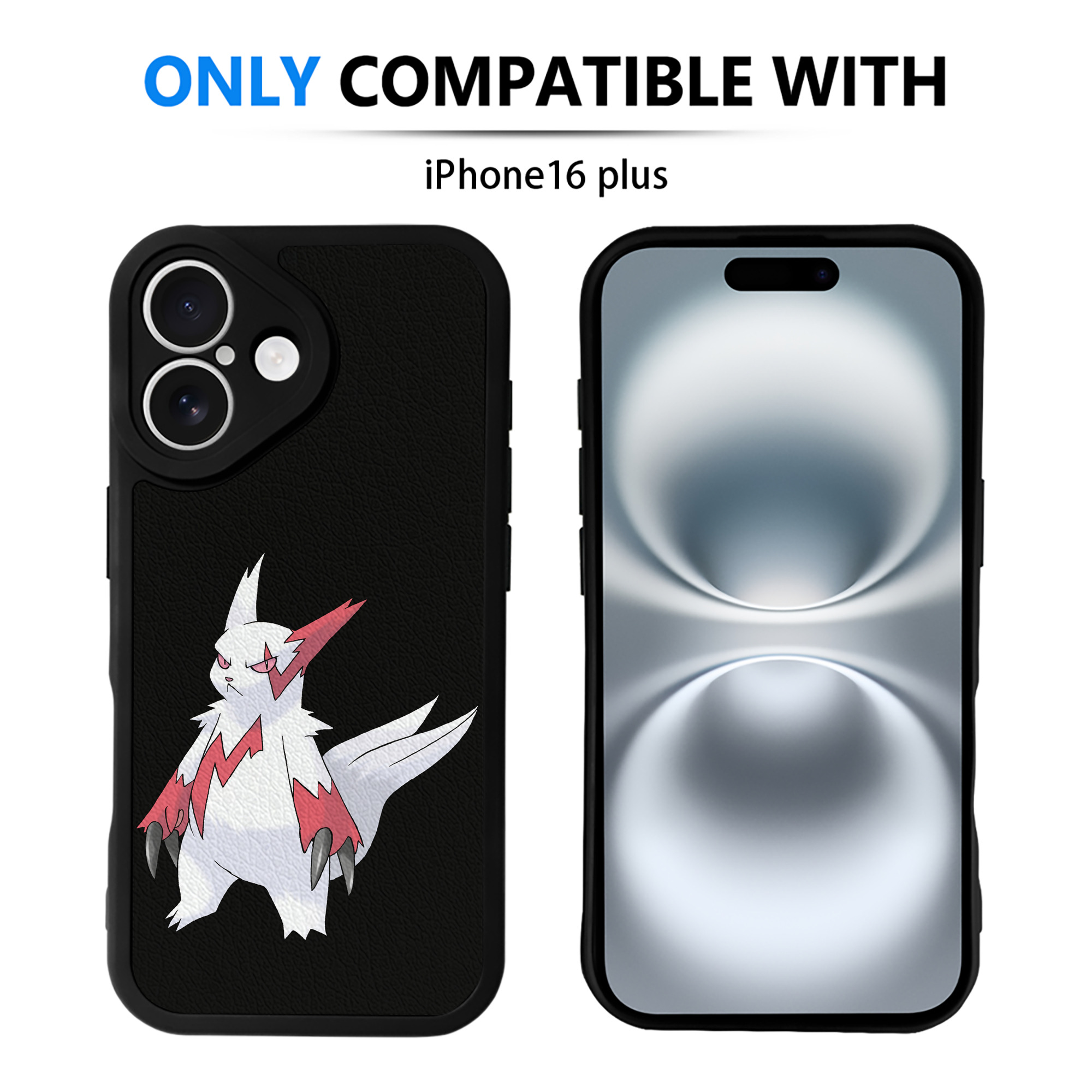 （画像用） ポケットモンスター Pokémon 【iPhone 16シリーズ対応】シリコンスマホケース（レザー調） 材質：シリコン